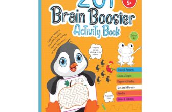 201 Brain Booster Activity Book – Fun Activities and Exercises For Children | Tracing & Pattern, Colors & Shapes, Maze | Ages 5 and up | 1.5 hours of fun time Paperback –