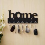 Webelkart Premium Home Keys Wooden Key Holder (29 cm x 13.5 cm x 0.4 cm, Wood) 7 Hook – Decorative Items for Home Decor