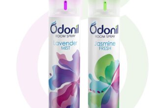 Odonil Air Freshener Room Spray – 440 ml Combo (Pack of 2, 220ml each) | Lavender Mist & Jasmine Fresh | Nature Inspired Fragrance for Home & Office | Long Lasting Fragrance | Instant Freshness