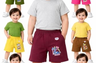 Kids Unisex Cotton Shorts Combo Pack of 7 | Soft & Breathable Fabric | Comfortable Elastic Waist Bottom Wear for Boys & Girls
