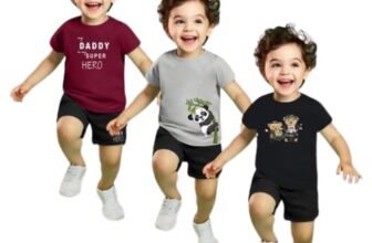 Kid Boys Pack of 3 Printed Cotton Top & Bottom Set| Comfortable, Breathable, Lightweight, Skin Friendly