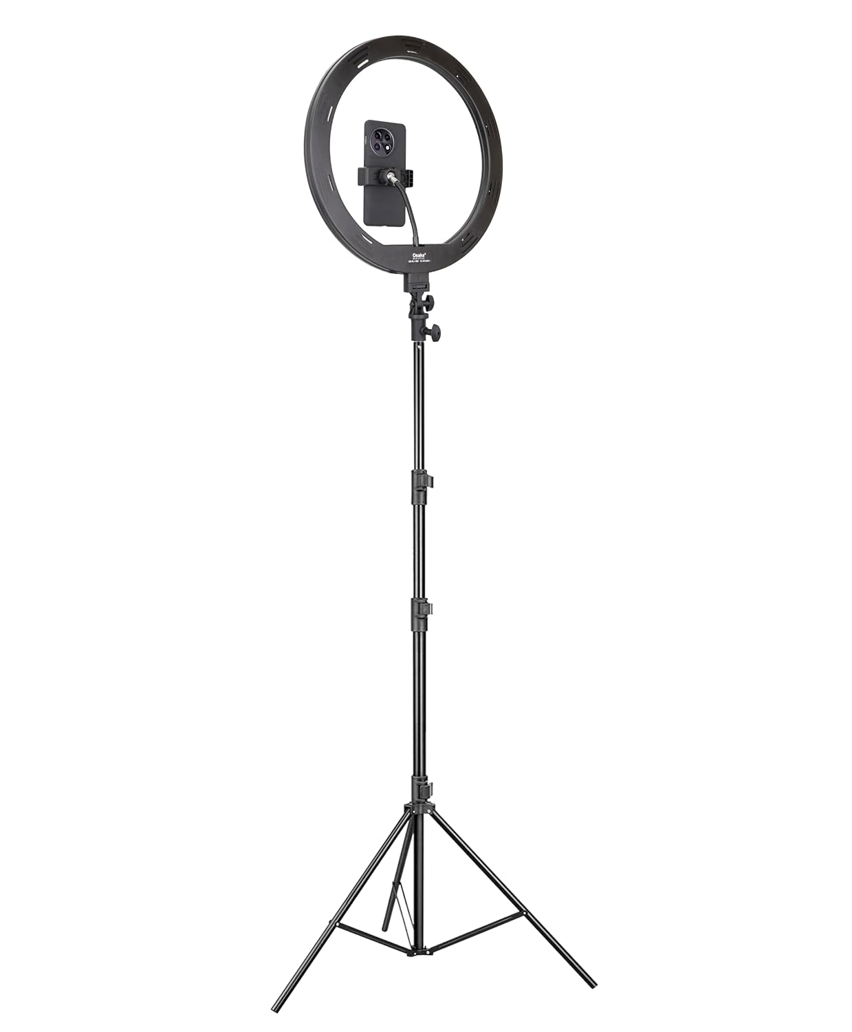 Osaka® 14Inch Professional LED Ring Light 15W Dimmable Extra Bright Lighting with 2 Color Modes for Photo Shoot Video Shoot Live Stream Makeup Compatible with iPhone & Android Phones. - Image 3