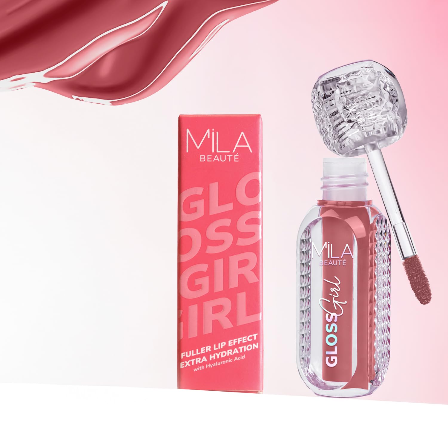 MILA BEAUTÉ Gloss Girl Lip Gloss|Enriched With Mango Seed Butter & Hyaluronic Acid |Light Weight & Non-Sticky Formula|Gives Fuller-Lip Effect & Extra Hydration | High Shine Finish-My Choice, 2.8 Ml - Image 3