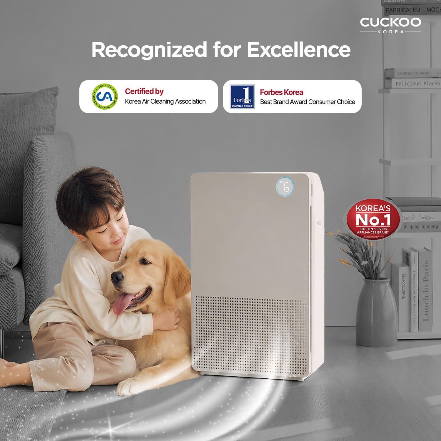 Cuckoo Respure DLX Air Purifier for Home, HEPA 13, Covers 600 Sqft/15min - Image 3