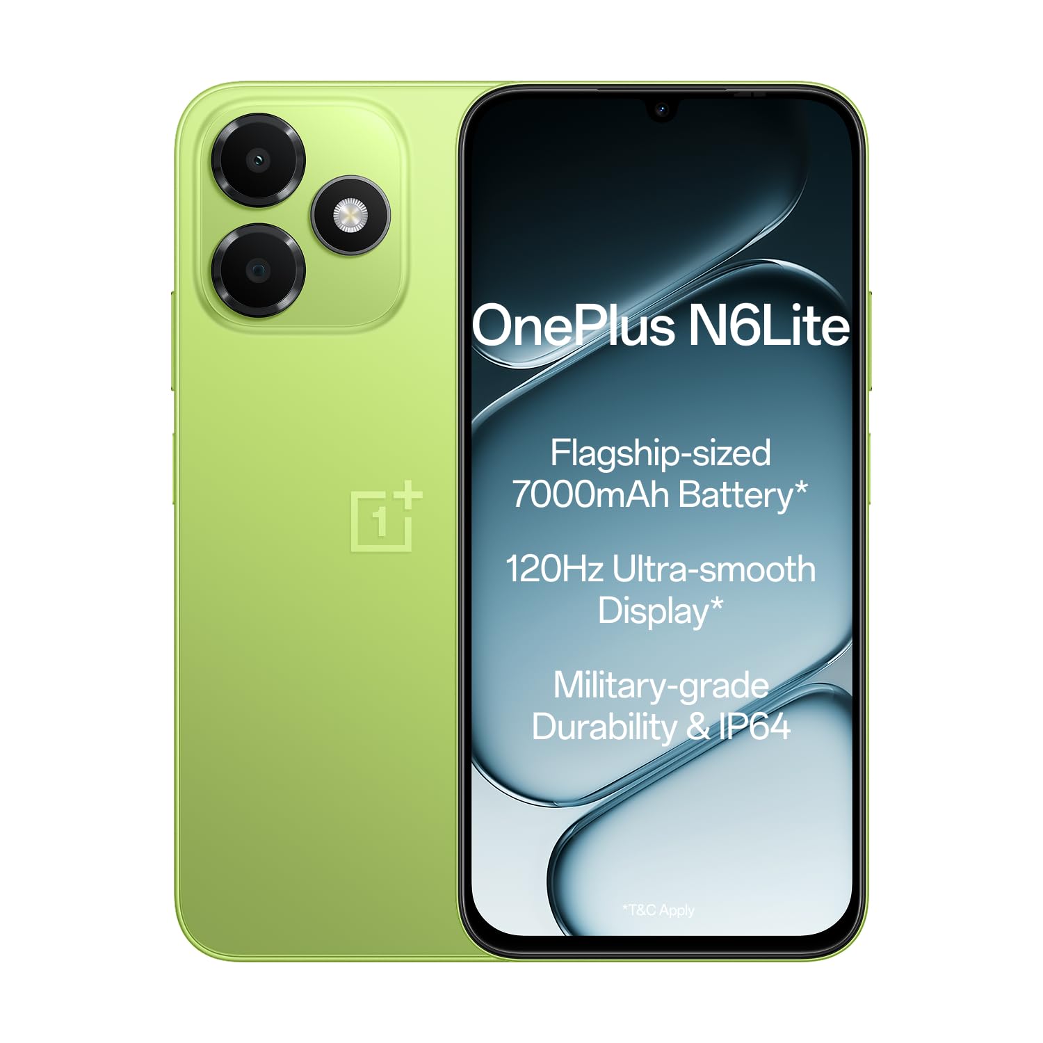 OnePlus N6 Lite 4G | 4GB+64GB | Neo Green | Massive 7000mAh Long-Lasting Battery | 120Hz Ultra Smooth Display | 36 Months Fast & Smooth | Military-Grade Durability - Image 2