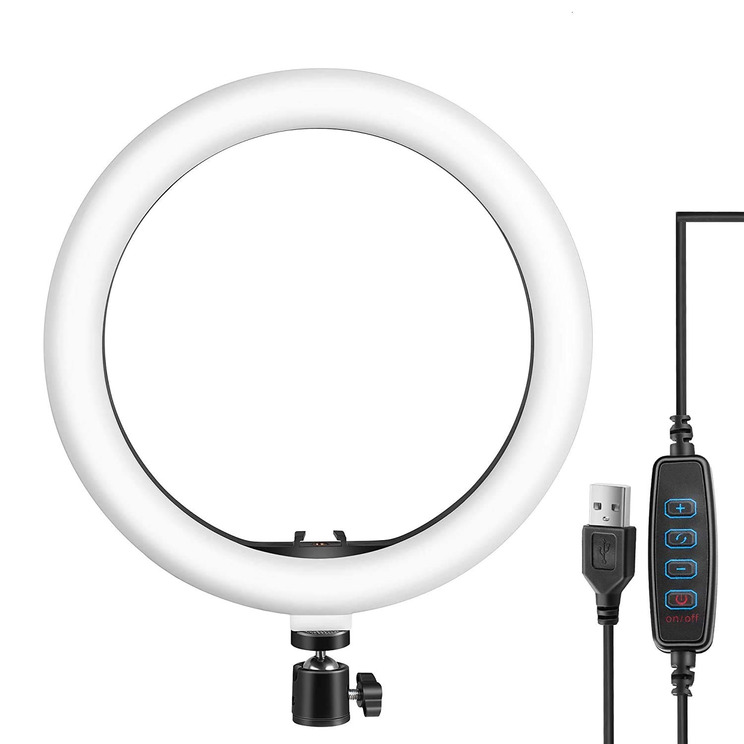 Tygot 10" Portable LED Ring Light with 3 Color Modes Dimmable Lighting | for YouTube | Photo-Shoot | Video Shoot | Live Stream | Makeup & Vlogging | Compatible with iPhone/Android Phones & Cameras - Image 2