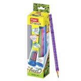 FLAIR Creative Series Aero Pencil Smart Kit | Coloured 2B Lead Pencils | Fun & Functional Box | Stationery Kit Ideal For Gifting | Set Of 10 Wooden Pencils, 1 Eraser & 1 In-Built Sharpener.